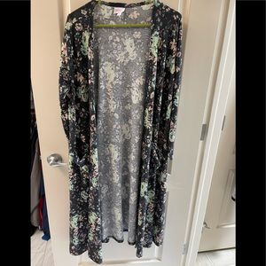 LuLaRoe long floral cardigan